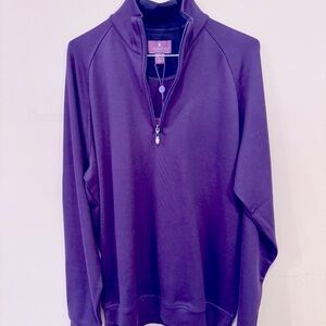 🍁🍁3/$28 🆕NWT Mens 1/4 zip Dark Purple shirt